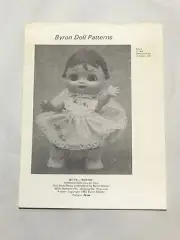 NOS 1982 Byron Doll Clothing Pattern Ruthie For 7"" Dolls UNCUT BY15