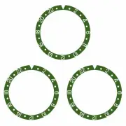 3 BEZEL INSERT ALUMINUM FOR ROLEX GMT WATCH 16700 16710 16713 16718 16760 GREEN