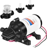 YOUNGTREE Water Diaphragm Pump 12 Volt DC 3.5 GPM 45PSI, on Demand Self-Priming