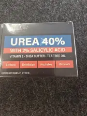 NUVADERMIS Urea Cream 40% 2% Salicylic Acid Shea Butter Tea Tree Oil 5.3oz 2 Pac