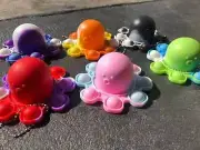 12 PCx Reversible Octopus Push Pop Bubble Fidget,Toy Sensory Fidget Toy
