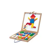 42pc Djeco Wooden Geoform Magnetic Boxed Tangram/Puzzle Set Kids Toy 3y+
