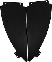 2pcs Wheelchair Apron Side Guard for Wheelchair Drive Wheelchair Side Guard Wheelchair Baffle Wheelchair Accessory Wheelchair Side Boards Electric Wheelchair Guard Abs Black Generic