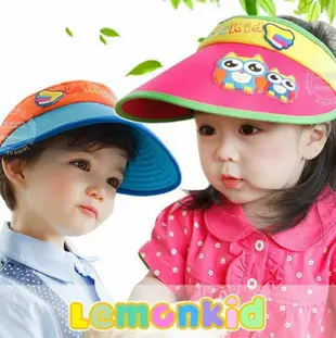 寶貝時尚配件屋 lemonkid 貓頭鷹 兒童 帽子 新款 空頂帽 寶寶 遮陽帽 寶寶 盆帽 25016