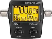 Digital Short Wave Standing Wave Meter, 120W Portable Professional 125-525MHZ Watt Meter SWR Meter, LCD Backlight Display RF Power Meter, Battery or USB Powered, Testing SWR Power, for Two Way Radios