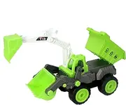 Excavator Toy, Kids Construction Vehicle, Multi-Functional Educational Digger Truck for Children, Birthdays, Holidays, 10.83x4.92x8.46 Inches, Sturdy PP Material