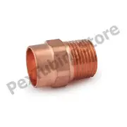 (25) 1/2" C x 3/8" Male NPT Threaded Copper Adapters