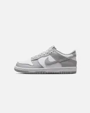 [Nike] Nike Kids' Dunk Low (Gs) White/smoke Grey - Size 7Y 7Y White/Smoke Gre