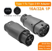16A/32A EV Charger Adapter Socket Type1 J1772 to Type2 IEC 62196 EVSE Electric Vehicle Charging Converter Connector Plug