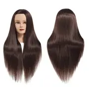 Cosmetology Mannequin Head Human Hair Hairdresser Training Doll Model Manikin