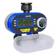 Two Outlets Digital Electronic Water Timer Solenoid Valve Irrigation Controller
