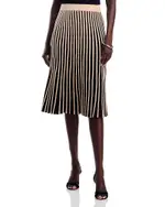 T Tahari Pull On Midi Bi Color Skirt