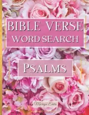 Bible Verse Word Search: Inspirational Psalms Word Find Puzzle Book | Pink Red