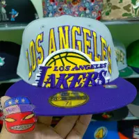 在飛比找蝦皮購物優惠-New Era x NBA 洛杉磯湖人隊合身 7 頂帽子