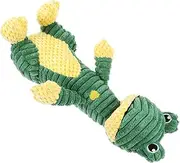 GANAZONO Frog Shaped Squeaky Dog Plush Interactive Chew for Pets Safe Grinding Teeth Clean Teeth for Reducing Boredom Destructive Behavior Dogs for Playtime
