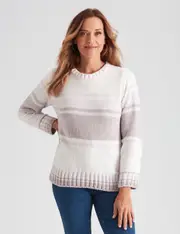 Millers Long Sleeve Space Dye Chenille Jumper