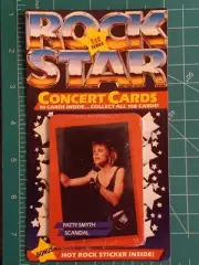 1985 ROCK STAR CONCERT CARDS SEALED UNOPENED WAX PACK PATTY SMYTH VERSION #2