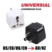2pcs Universal Travel Power Adapter EU UK US to AU Conversion Plug Aussie NZ CE
