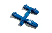 Zee Dog Neopro Adjustable Soft Dog H Harness Blue - 4 Sizes