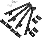 HOMSFOU 1 Set Heavy Duty Keyboard Tray Slide Drawer Rail Wide Cold Rolled Track Guide for Office Cabinets and Desks Easy to Install Durable Drawer Runners for Comfortable Typing Experience