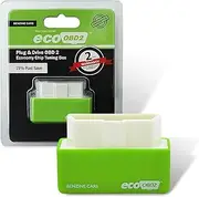 Fogfar 2 PCS Car Power Upgrade Fuel Saving, Nitro OBD2 ECOOBD2 Car Plug & Driver, Suitable for Fuel Savers of Most Cars (Green)