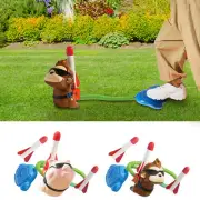Kids Rocket Launch Toy Foam Airplane Launching Pad Stomper Rocket with benchmark