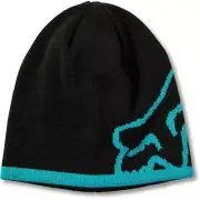 FOX RACING Streamliner Beanie Black/Teal Reversible One Size Fits Most
