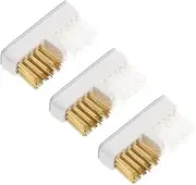 Healeved Copper Wire Cleaning Brush Set Nail Art Cleaning Tools Nail Brush Polishing Cleaners
