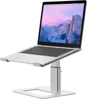 Aluminum Laptop Stand, Ergonomic Adjustable Notebook Stand Riser Holder Computer
