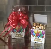Happy Birthday Reese’s Peanut Butter Cups Gift Basket-Box Wrapped With Red Bow