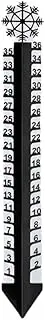 Snow Gauge Outdoor, Large Snow Measuring Gauge Outdoor with Thermometer, Large Ou Measuring Snowfall Stick Iron Gauge