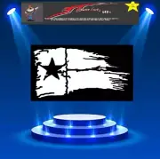 DISTRESSED TEXAS FLAG Large Stencil Template Airbrush Paint