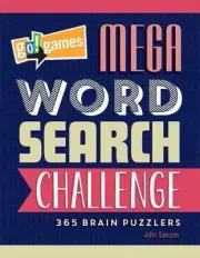 Go!Games Mega Word Search Challenge: 365 Puzzles by John Samson (English) Paperb