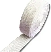 1" Inch X 5yards Cotton Strap Webbing Off White Beige Herringbone Pattern Handle Tote Bag Purse Luggage Belt Strapping - Fabric Twill Tape Ribbon Sewing DIY Gift Wrapping Home Decoration