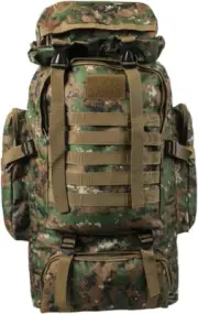 80L Military Tactical Backpack Rucksack Hiking Camping Outdoor Trekking Army Bag
