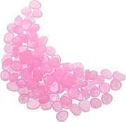 400pcs Glow Rocks Outdoor: Glow in The Dark Pebbles in Violet - Artificial Luminous Stones for Vase Filler Garden Pot Decor Patio Fish Tank Succulents