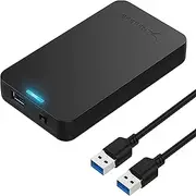 SABRENT 2.5-Inch SATA to USB 3.0 Tool-Free External Hard Drive Enclosure [Optimized for SSD, Support UASP SATA III] Black (EC-UASP)