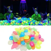 HQSGDMN Glow in The Dark Rocks, Garden Stones Glowing Rubble for Outdoor Indoor Decoration Yards Lawns Walkway Decorative (Color : Multicolor Mixed, Size : 1800pcs)