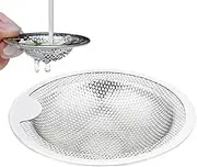 Sink Strainer Basket | Upgraded Kitchen Sink Plug | Multifunctional Drain Basket Kitchen Sink | Anti-Clog Stainless Steel Screen with Handle for Bathroom, Home, Hair, Vegetables, Fruit Maintenance