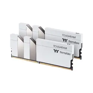 【Thermaltake 曜越】曜越 TOUGHRAM 鋼影 記憶體 DDR4 3600MHz 16GB 8GBx2 白色(R020D408GX2-3600C18A)