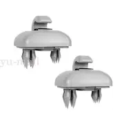 2x Sun Visor Clip Holder Hook Bracket For Audi A3A4LA5A6LQ5Q3 8U0857562AGray