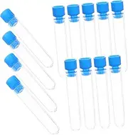 MUSISALY 50pcs Clear Test Tubes for Sample Storage Vials for Scientific Experiments Lightweight Compact for Propagation Crafts Decorations