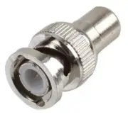 ADAPTER, BNC MALE TO RCA FEMALE BRASS, Audio Adapters RW1-033