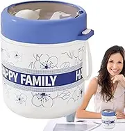 Overnight Oats Jars | Breakfast Salad Cups with Lid and Spoon,Leakproof Lunch Box, Dishwasher Cleaning Cereal Jar for School Offices Short-Distance Travel