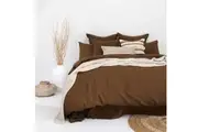 Bambury King Bed Linen Sheet Set - Hazel