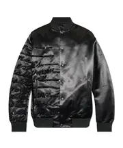 Balmain Sequin Embellished Bomber Jacket FR48,FR52 black