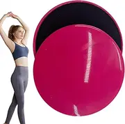 Fitness Gliding Discs - 2X Plate Sliding Disc Two-sided - Anti-static Exercise Core Sliders, Yoga Cushion For Carpet Or Hardwood Floors