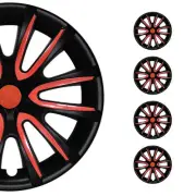 16" Wheel Covers Hubcaps for Suzuki Black Matt Red Matte