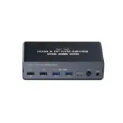 VPFET HDMI-compatible + DP Interface KVM Switch Double Display Working Mode pe66