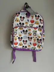 Disney Store Emoji School Backpack Mickey Mouse Minnie Donald Goofy Pluto NWT